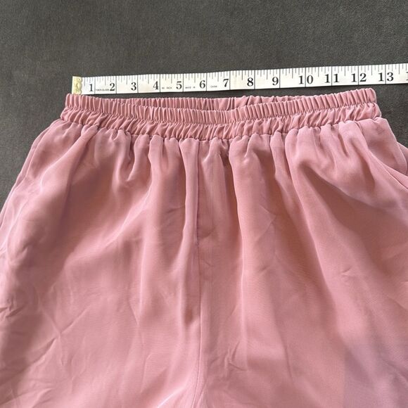 Pink Chiffon Layered Formal Two-Piece Pant Suit Set Mother of Bride Size 10 NEW - Picture 11 of 15